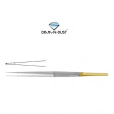 Diam-n-Dust™ Micro Ring Forcep Straight - With Short Platform Stainless Steel, 18.5 cm - 7 1/4" Diameter 1.0 mm